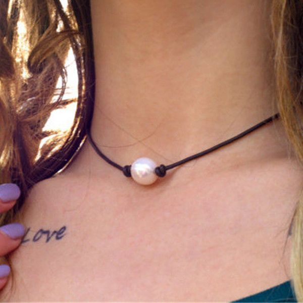 modyle 2020 new fashion styles genuine leather choker necklace perfect imitation pearl choker pearl jewelry, Silver
modyle 2020 new fashion styles genuine leather choker necklace perfect imitation pearl choker pearl jewelry, Silver