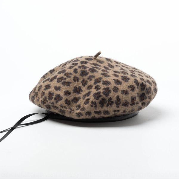 korean style new fashion casual pu leather edge adjustable leopard print painter's hat beret wool beret painter hat, Blue;gray
korean style new fashion casual pu leather edge adjustable leopard print painter's hat beret wool beret painter hat, Blue;gray