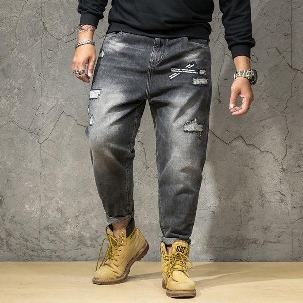 autumn and winter large size men's plus fat plus large size thick loose worn and jeans hole harlan jeans men's fashion, Blue
autumn and winter large size men's plus fat plus large size thick loose worn and jeans hole harlan jeans men's fashion, Blue