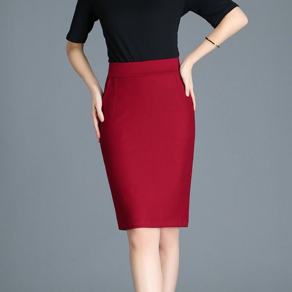 2020 new summer elasticity woman skirts plus size office midi skirt solid vetement femme korean fashion clothing women clothes, Black
2020 new summer elasticity woman skirts plus size office midi skirt solid vetement femme korean fashion clothing women clothes, Black