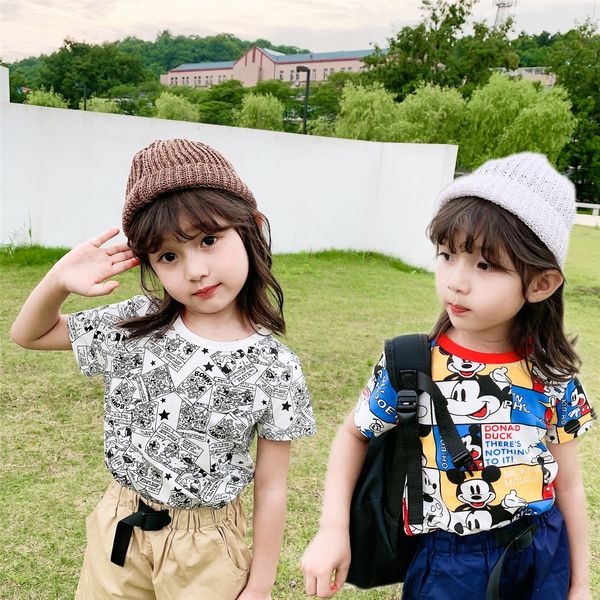 wear 2020 dishi ni cute graffiti printed cotton short sleeve t-shirt two children's t-shirt children's clothing pieces, Blue
wear 2020 dishi ni cute graffiti printed cotton short sleeve t-shirt two children's t-shirt children's clothing pieces, Blue