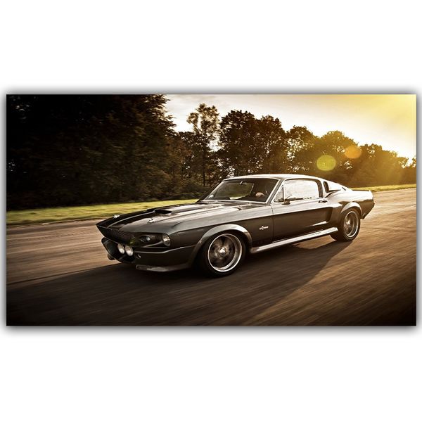 canvas paintings 1967 mustang shelby gt500 eleanor super car posters wall art for living room home decor (no frame 
canvas paintings 1967 mustang shelby gt500 eleanor super car posters wall art for living room home decor (no frame