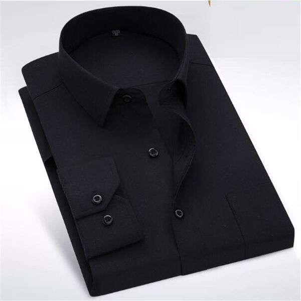 men's dress shirts classic front hidden buttons solid shirt standard-fit long sleeve twill wedding party, White;black
men's dress shirts classic front hidden buttons solid shirt standard-fit long sleeve twill wedding party, White;black
