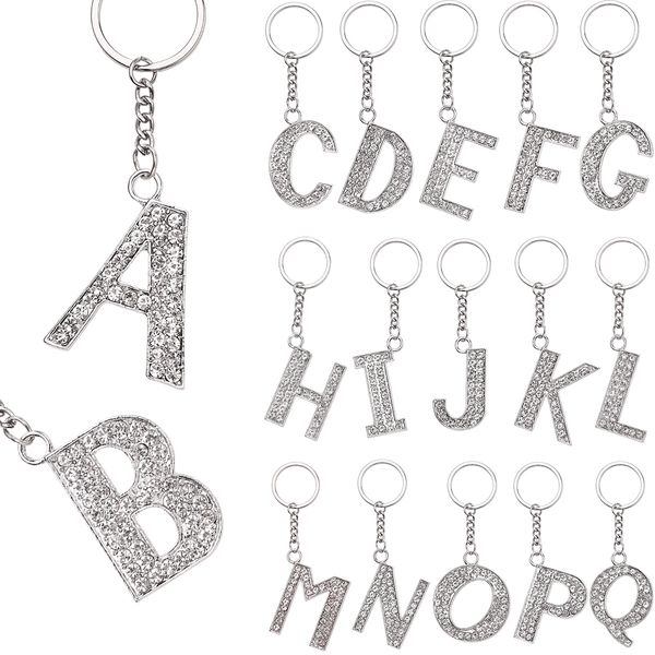 26 букв английского алфавита имя кристалла rhinestone алфавит keychains унисекс автомобиль кошелек сумка брелоки аксессуары для девочек женщ, Silver
26 букв английского алфавита имя кристалла rhinestone алфавит keychains унисекс автомобиль кошелек сумка брелоки аксессуары для девочек женщ, Silver