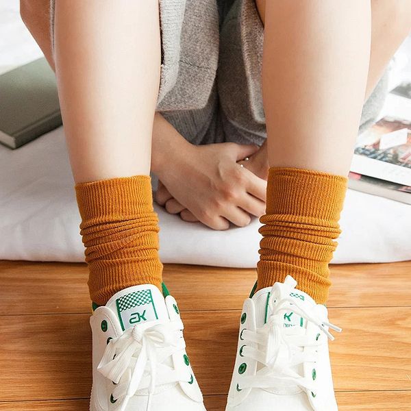 stacked women's cotton thin women's solid color mori series short boots stockings and socks long tube socks, Pink;yellow
stacked women's cotton thin women's solid color mori series short boots stockings and socks long tube socks, Pink;yellow