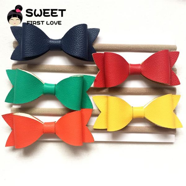 4-5pcs/set simple leather hair accessories bow nylon headbands for kids and girls bow elastic beauty hair customized head wear, Slivery;white
4-5pcs/set simple leather hair accessories bow nylon headbands for kids and girls bow elastic beauty hair customized head wear, Slivery;white