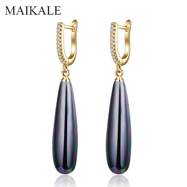 maikale simple drop earrings with pearl cubic zirconia plated gold water drop shape korean earrings for women to gift, Silver
maikale simple drop earrings with pearl cubic zirconia plated gold water drop shape korean earrings for women to gift, Silver