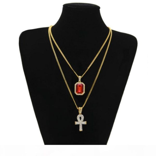 s hip hop egyptian iced out key of life ankh cross pendant 24 " ;chain necklace with red ruby pendant necklace jewelry set, Silver
s hip hop egyptian iced out key of life ankh cross pendant 24 " ;chain necklace with red ruby pendant necklace jewelry set, Silver