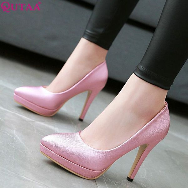 qutaa 2020 women pumps fashion women shoes platform slip on thin high heel all match ladies wedding pumps size 34-43, Black
qutaa 2020 women pumps fashion women shoes platform slip on thin high heel all match ladies wedding pumps size 34-43, Black