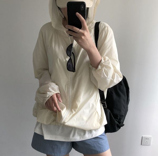 175d9 lufu new korean east gate hooded loose jacket silky ultra-thin jacket zipper zipper ultra-light long sleeve sunscreen clothing for wom, Black;brown
175d9 lufu new korean east gate hooded loose jacket silky ultra-thin jacket zipper zipper ultra-light long sleeve sunscreen clothing for wom, Black;brown