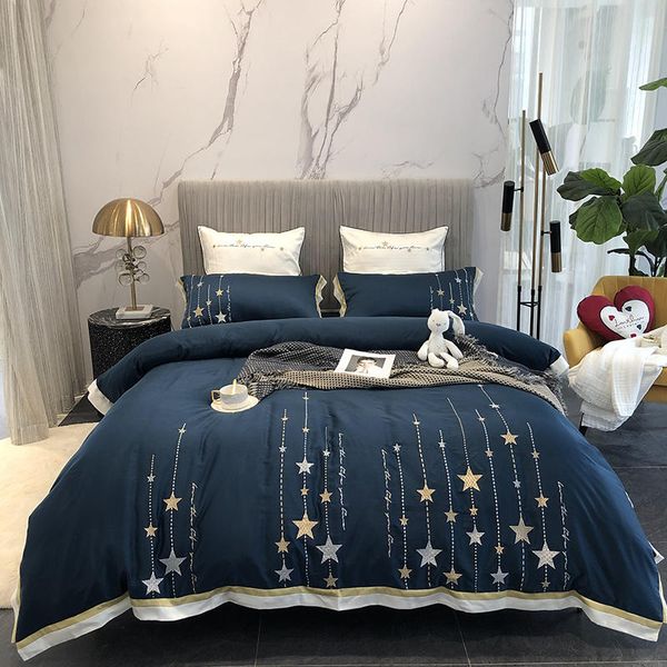 bedding sets luxury embroidery bedlinen stars set king size bed linen 600tc tencel duvet cover sheet pillowcases
bedding sets luxury embroidery bedlinen stars set king size bed linen 600tc tencel duvet cover sheet pillowcases