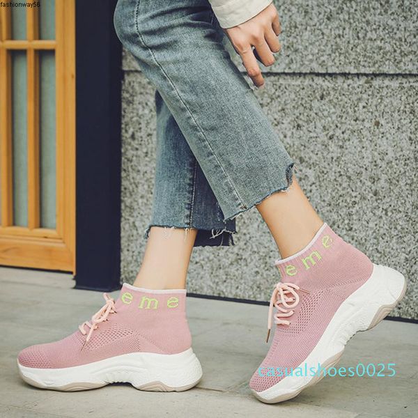 new rimocy autumn pink 2019 sneakers women knitting lace up sock shoes woman casual walking thick bottom zapatos de mujer sh190930 c25, Black
new rimocy autumn pink 2019 sneakers women knitting lace up sock shoes woman casual walking thick bottom zapatos de mujer sh190930 c25, Black