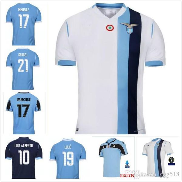 19 20 lazio soccer jerseys 120-years anniversary 2019 2020 maglie special edition immobile luis bastos alberto sergej football shirts, Black;yellow
19 20 lazio soccer jerseys 120-years anniversary 2019 2020 maglie special edition immobile luis bastos alberto sergej football shirts, Black;yellow