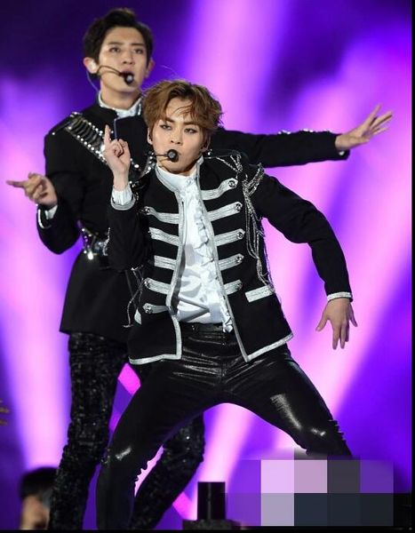 black blazer men suits designs jacket mens stage singers clothes dance star style dress punk rock masculino homme, White;black
black blazer men suits designs jacket mens stage singers clothes dance star style dress punk rock masculino homme, White;black
