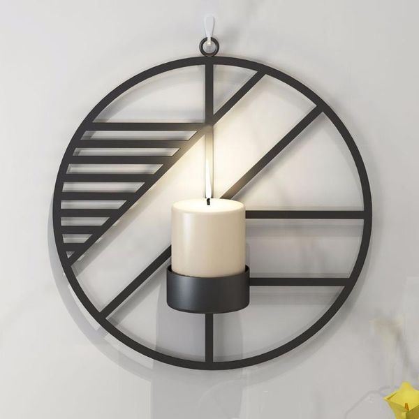 easy install modern candle holder iron structure wall mounted christmas holiday gifts round crafts living room simple home decor
easy install modern candle holder iron structure wall mounted christmas holiday gifts round crafts living room simple home decor