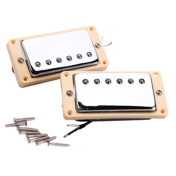 high output guitar pickup double coil humbucker pickups neck and bridge set silver chrome
high output guitar pickup double coil humbucker pickups neck and bridge set silver chrome