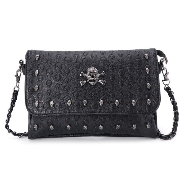 women handbag rivet gothic skull bags plain messenger crossbody shoulder bag drop shipping good quality
women handbag rivet gothic skull bags plain messenger crossbody shoulder bag drop shipping good quality