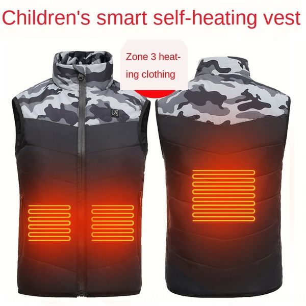 j29ap usb charging heating children's warm vest vest boys' and girls' waistcoat intelligent thermal protection winter cotton, Camo
j29ap usb charging heating children's warm vest vest boys' and girls' waistcoat intelligent thermal protection winter cotton, Camo