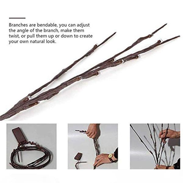 LED Willow Branch Lamp Floral Lamp Tree Branch Lights 20 LED Decorative Light for Home Bar Wedding Christmas
LED Willow Branch Lamp Floral Lamp Tree Branch Lights 20 LED Decorative Light for Home Bar Wedding Christmas