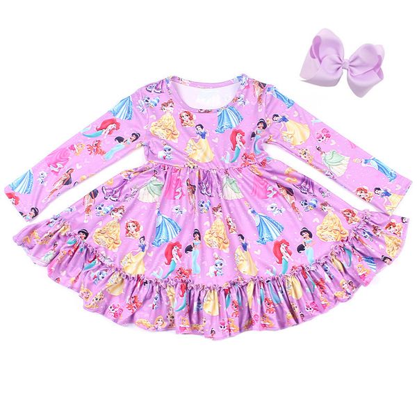 girls winter/spring dress long sleeve cute party dress girls milksilk boutique clothing match bow wholesales t200709, Red;yellow
girls winter/spring dress long sleeve cute party dress girls milksilk boutique clothing match bow wholesales t200709, Red;yellow