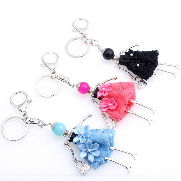 hocole long chains doll key chain ring big flower 2020 lovely dress charm pendant jewelry women keychain fashion wholesale, Silver
hocole long chains doll key chain ring big flower 2020 lovely dress charm pendant jewelry women keychain fashion wholesale, Silver
