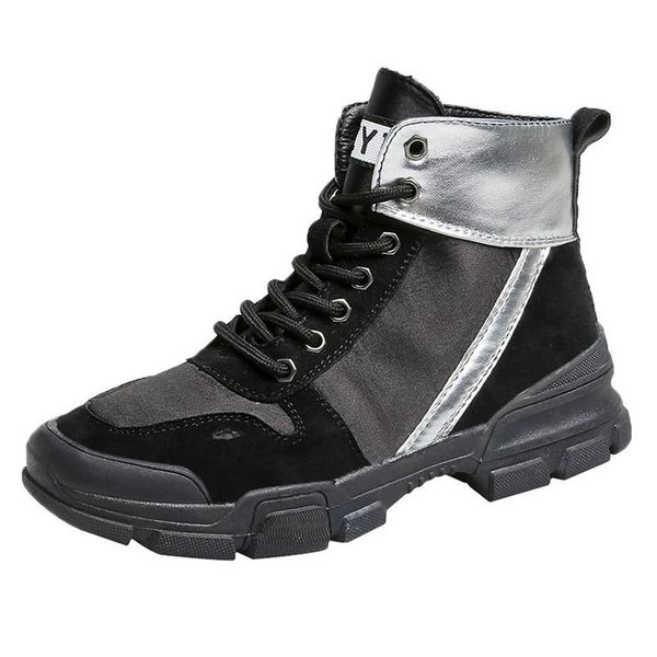 2020 autumn and winter boots women's fashion color matching british breathable all-match large size high-flat shoes, Black
2020 autumn and winter boots women's fashion color matching british breathable all-match large size high-flat shoes, Black