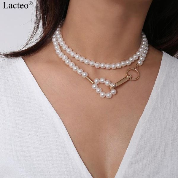 lacteo bohemian imitation pearl clavicle chain choker necklace for women simple multi layered charm necklace statement jewelry, Silver
lacteo bohemian imitation pearl clavicle chain choker necklace for women simple multi layered charm necklace statement jewelry, Silver