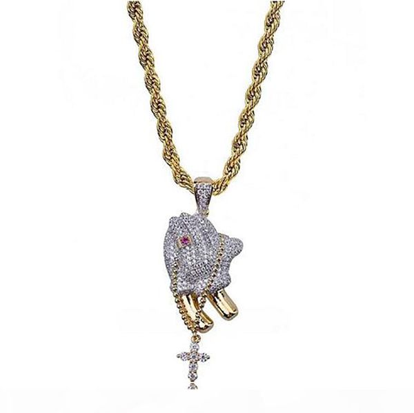 k 14k gold plated hip hop red ruby christian prayer pendant necklace micro pave cubic zirconia diamonds with 24inch rope chain, Silver
k 14k gold plated hip hop red ruby christian prayer pendant necklace micro pave cubic zirconia diamonds with 24inch rope chain, Silver