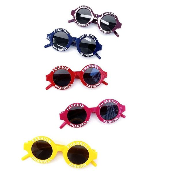 2020 cute kids солнцезащитные очки уф-защиты круглые очки с стильный письмо печати рамка для мальчиков девочек летом, Yellow 
2020 cute kids солнцезащитные очки уф-защиты круглые очки с стильный письмо печати рамка для мальчиков девочек летом, Yellow