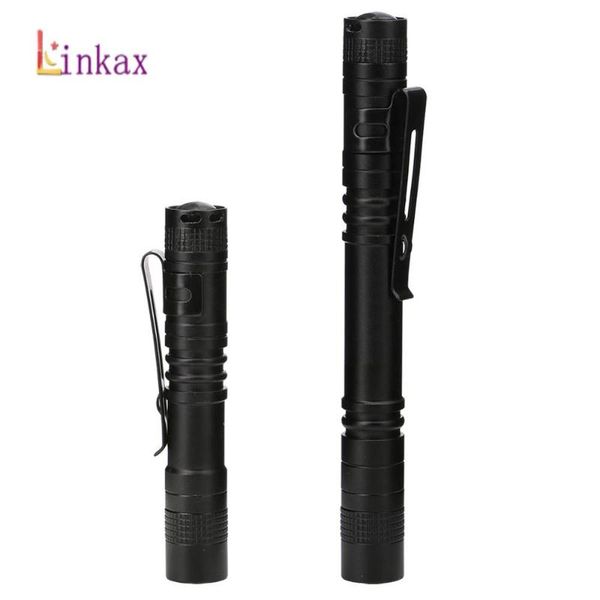 Led Mini Penlight Q5 2000lm Led Torch Pocket Light Waterproof Lantern Battery Powerful For Hunting