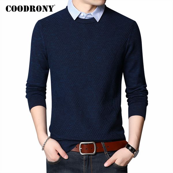 men's sweaters coodrony sweater men business casual shirt collar fake two pieces pull homme 2021 autumn winter pullover c1114, White;black
men's sweaters coodrony sweater men business casual shirt collar fake two pieces pull homme 2021 autumn winter pullover c1114, White;black