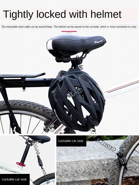 универсальная стальная проволока мотоцикл шлет мотоцикл электрического автомобиля мини-жильный кабель, кодовый замок стал удобным 
универсальная стальная проволока мотоцикл шлет мотоцикл электрического автомобиля мини-жильный кабель, кодовый замок стал удобным