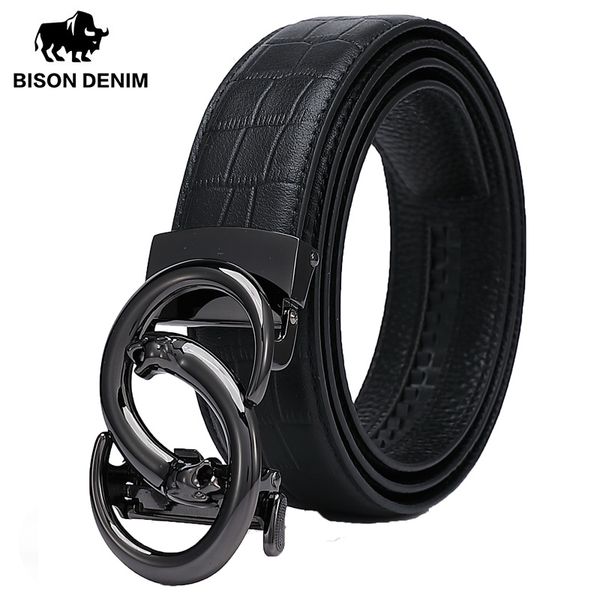 bison denim genuine leather men belt luxury leather strap automatic buckle cowskin belt for male w71510, Black;brown
bison denim genuine leather men belt luxury leather strap automatic buckle cowskin belt for male w71510, Black;brown