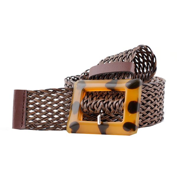 women belt braided belts vintage boho 1pcs spotted leopard yellow buckle wide belt pu woven fake straw decorative casual belts, Black;brown
women belt braided belts vintage boho 1pcs spotted leopard yellow buckle wide belt pu woven fake straw decorative casual belts, Black;brown