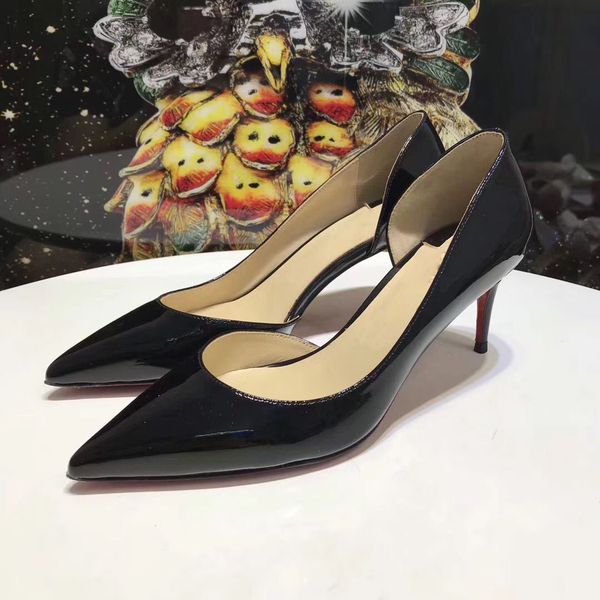 perfect quality ladies women patent leather poined toe women pumps, fashion lred bottom high heels shoes for women wedding shoes party dress, Black
perfect quality ladies women patent leather poined toe women pumps, fashion lred bottom high heels shoes for women wedding shoes party dress, Black