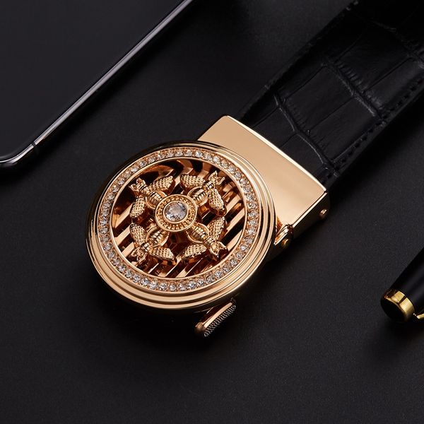 leather men's leather automatic buckle tiktok belt net red with the same type of time running crocodile pattern cowhide belt, Black;brown
leather men's leather automatic buckle tiktok belt net red with the same type of time running crocodile pattern cowhide belt, Black;brown