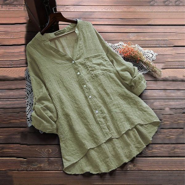 women and blouse casual cotton line long sleeve v neck pocket office shirt chiffon blouse shirt short casual plus size, White
women and blouse casual cotton line long sleeve v neck pocket office shirt chiffon blouse shirt short casual plus size, White