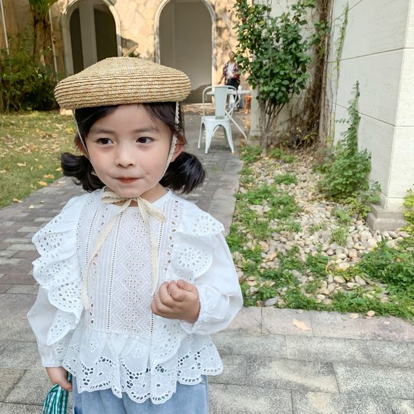 a mu monkey monsoon girls' fashion loose hollow embroidered lace shirt embroidery cover children's long-sleeved lace shirt, White;black
a mu monkey monsoon girls' fashion loose hollow embroidered lace shirt embroidery cover children's long-sleeved lace shirt, White;black