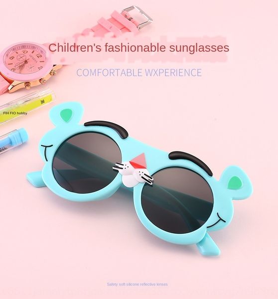 2020 new polarized sun cartoon baby silicone sun silicone sun glasses 3-9 years old brother tiger sunglasses children, Blue
2020 new polarized sun cartoon baby silicone sun silicone sun glasses 3-9 years old brother tiger sunglasses children, Blue