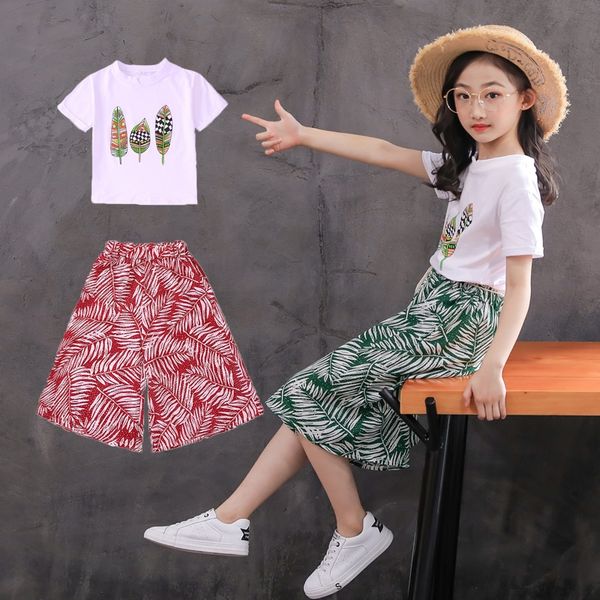 2019 new summer fashion fresh three trees girls wide leg pants suit wide leg pants two-piece suit for middle and big children
2019 new summer fashion fresh three trees girls wide leg pants suit wide leg pants two-piece suit for middle and big children