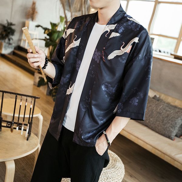 japanese kimono cardigan coat loose men women cardigan print streetwear open stutch vintage male samurai casual jackets, Red
japanese kimono cardigan coat loose men women cardigan print streetwear open stutch vintage male samurai casual jackets, Red