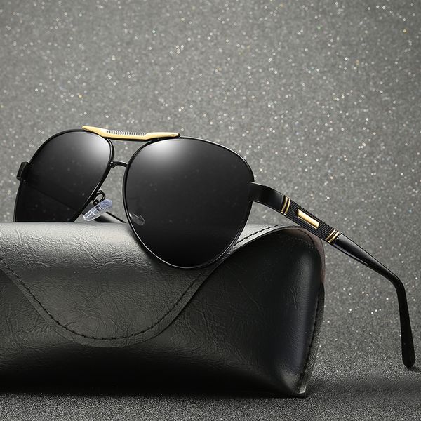 new fashion men polarized mirror oval sunglasses black lens color uv400 with box and case, Blue
new fashion men polarized mirror oval sunglasses black lens color uv400 with box and case, Blue