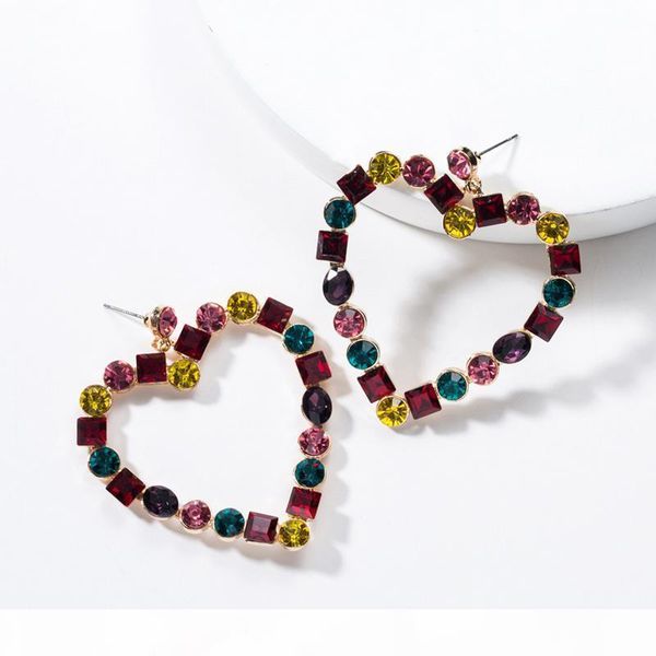 multicolor rhinestone heart stud earring women rhinestone heart earring gift for love girlfriend fashion jewelry accessories, Golden;silver
multicolor rhinestone heart stud earring women rhinestone heart earring gift for love girlfriend fashion jewelry accessories, Golden;silver