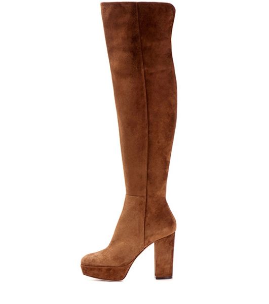 stunning2020 brown suede women's waterproof table thick high heel knee large size velvet boots, Black
stunning2020 brown suede women's waterproof table thick high heel knee large size velvet boots, Black
