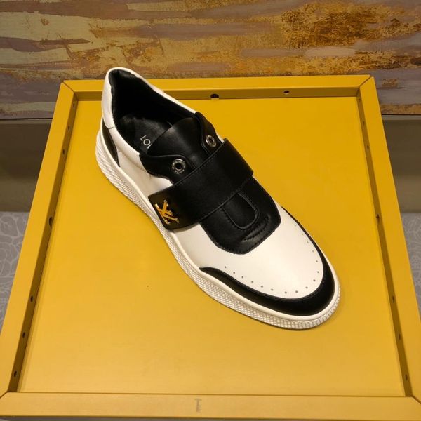 2020g high-end fashion men's printed letter flat low-casual shoes large size leather breathable outdoor sneakers, size: 38-451, Black
2020g high-end fashion men's printed letter flat low-casual shoes large size leather breathable outdoor sneakers, size: 38-451, Black