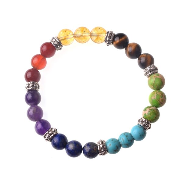 natural stone beaded bracelet 7 chakra beads birthstone for women gift, Black
natural stone beaded bracelet 7 chakra beads birthstone for women gift, Black