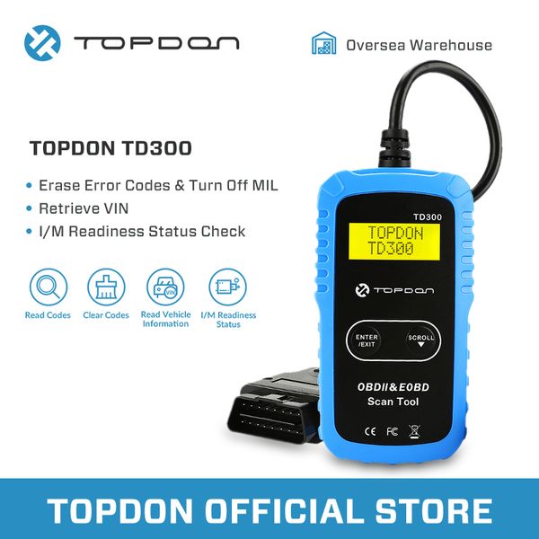 on td300 obd2 car diagnostic tool obd 2 automotive scanner engine analyzer tool code reader obdii scan read erase dtcs
on td300 obd2 car diagnostic tool obd 2 automotive scanner engine analyzer tool code reader obdii scan read erase dtcs