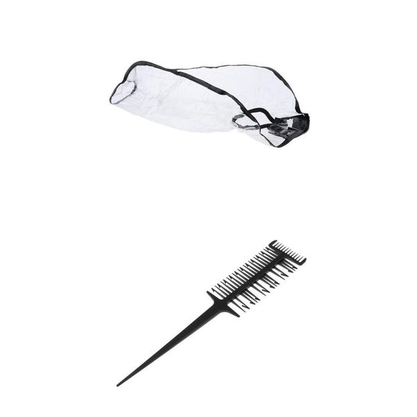 salon 3 way sectioning weave highlighting comb with hair washing funnel, Silver
salon 3 way sectioning weave highlighting comb with hair washing funnel, Silver