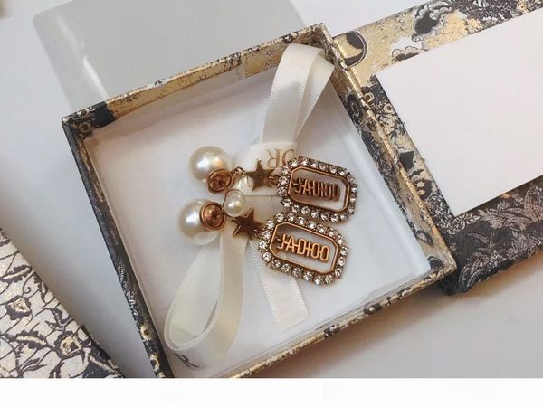 a the new pearl earrings with diamond letters designer luxury designer jewelry women earrings, Golden
a the new pearl earrings with diamond letters designer luxury designer jewelry women earrings, Golden