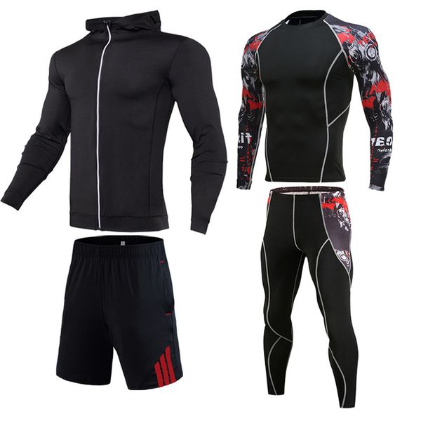 new brand mens running suit fitness tracksuit gym sports suits running sets compression tights workout sportswear jogging suit, Black;blue
new brand mens running suit fitness tracksuit gym sports suits running sets compression tights workout sportswear jogging suit, Black;blue